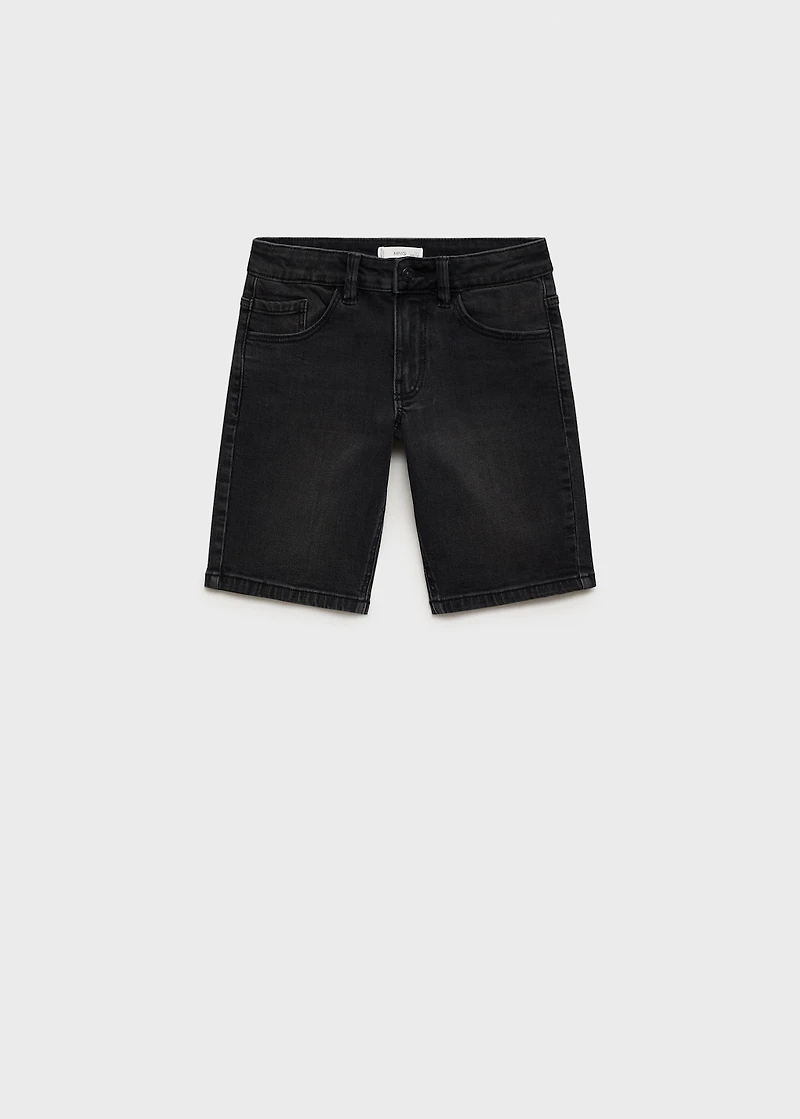 Denim Bermuda shorts