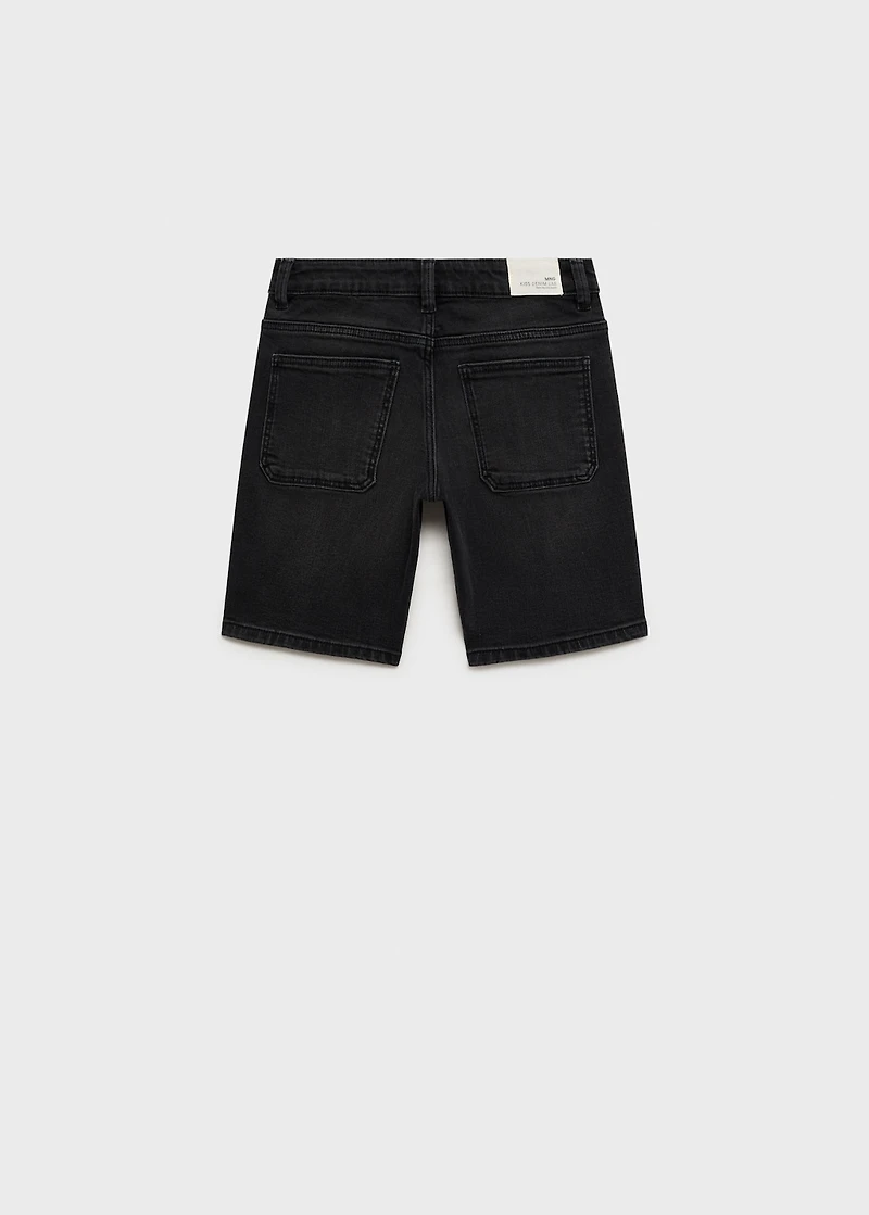 Denim Bermuda shorts