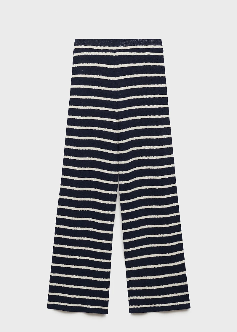Striped knit pants
