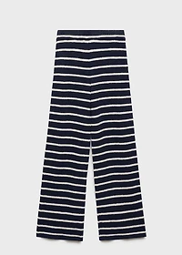 Striped knit pants