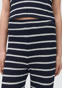 Striped knit pants