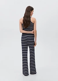 Striped knit pants