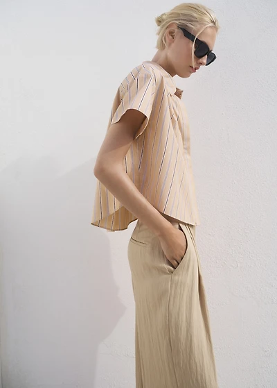 Short sleeve striped shirt