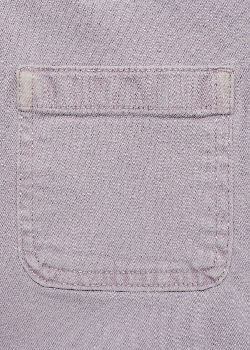 Denim shorts with pockets