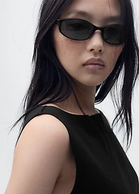 Boat-neck knitted top