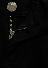 Studded denim shorts