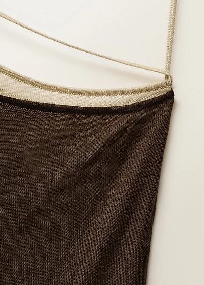 Combined lyocell knitted dress