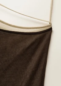 Combined lyocell knitted dress