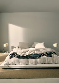 Washed linen duvet cover for 150/160 cm bed