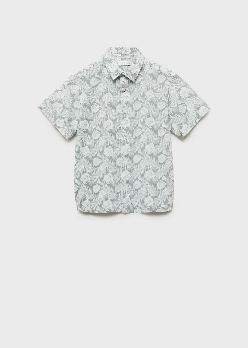 Tropical print shirt