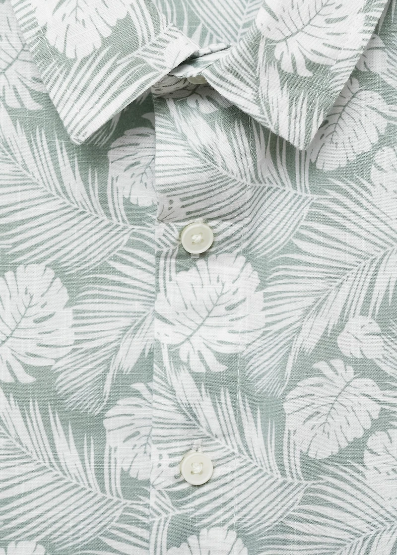 Tropical print shirt