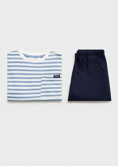 Striped short pyjamas