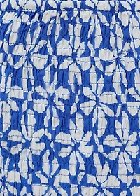 Printed pleated skirt