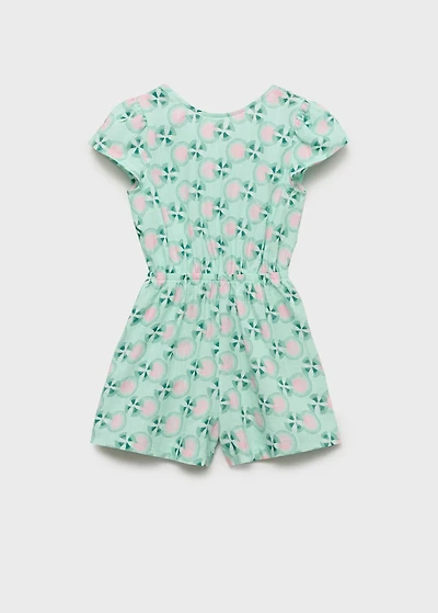 Printed short jumpsuit