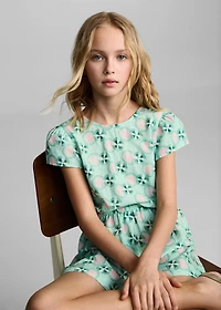 Printed short jumpsuit