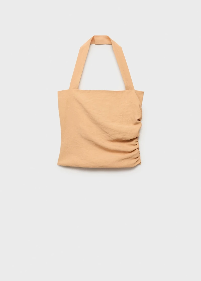 Lyocell top with gathered detail