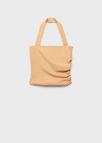 Lyocell top with gathered detail