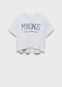 Printed message T-shirt