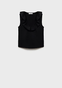 Cotton top with ruffles