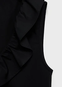 Cotton top with ruffles