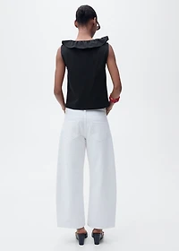 Cotton top with ruffles