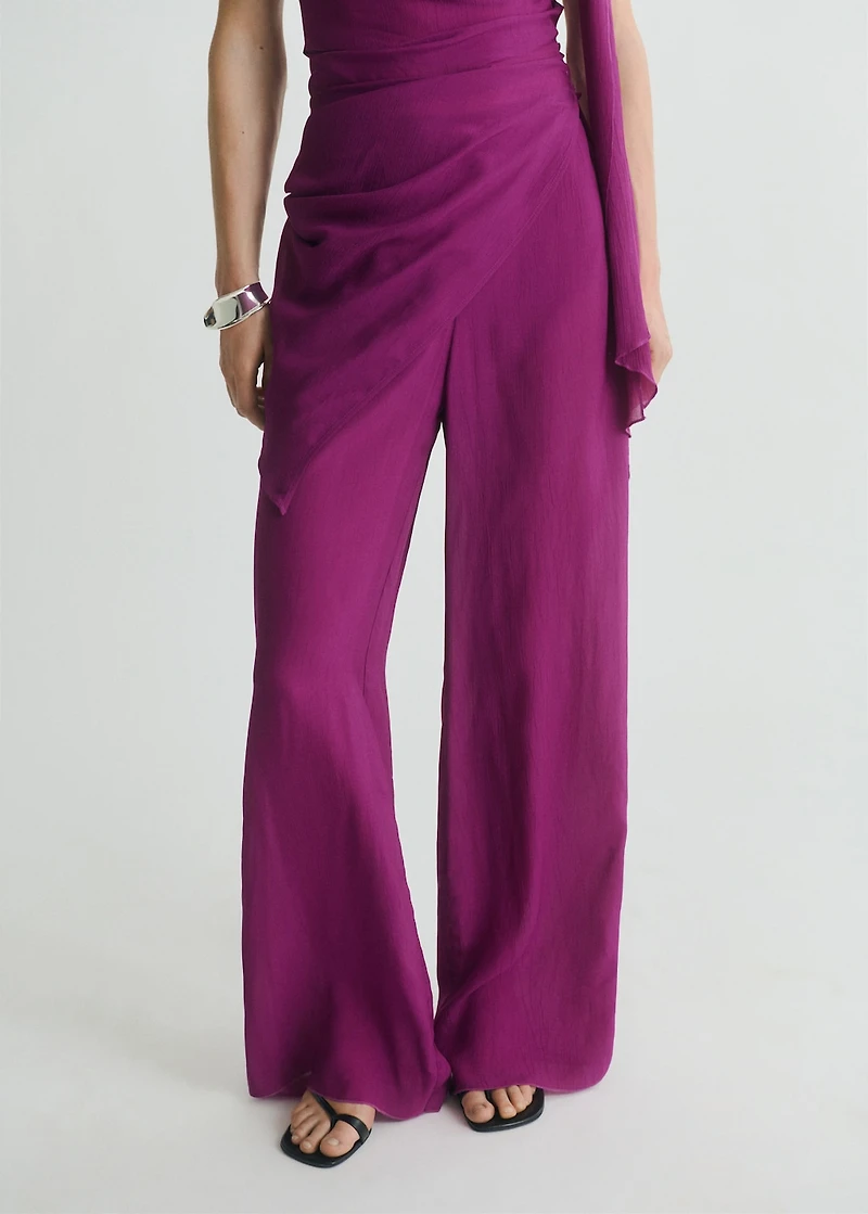 Flowy straight-fit pants