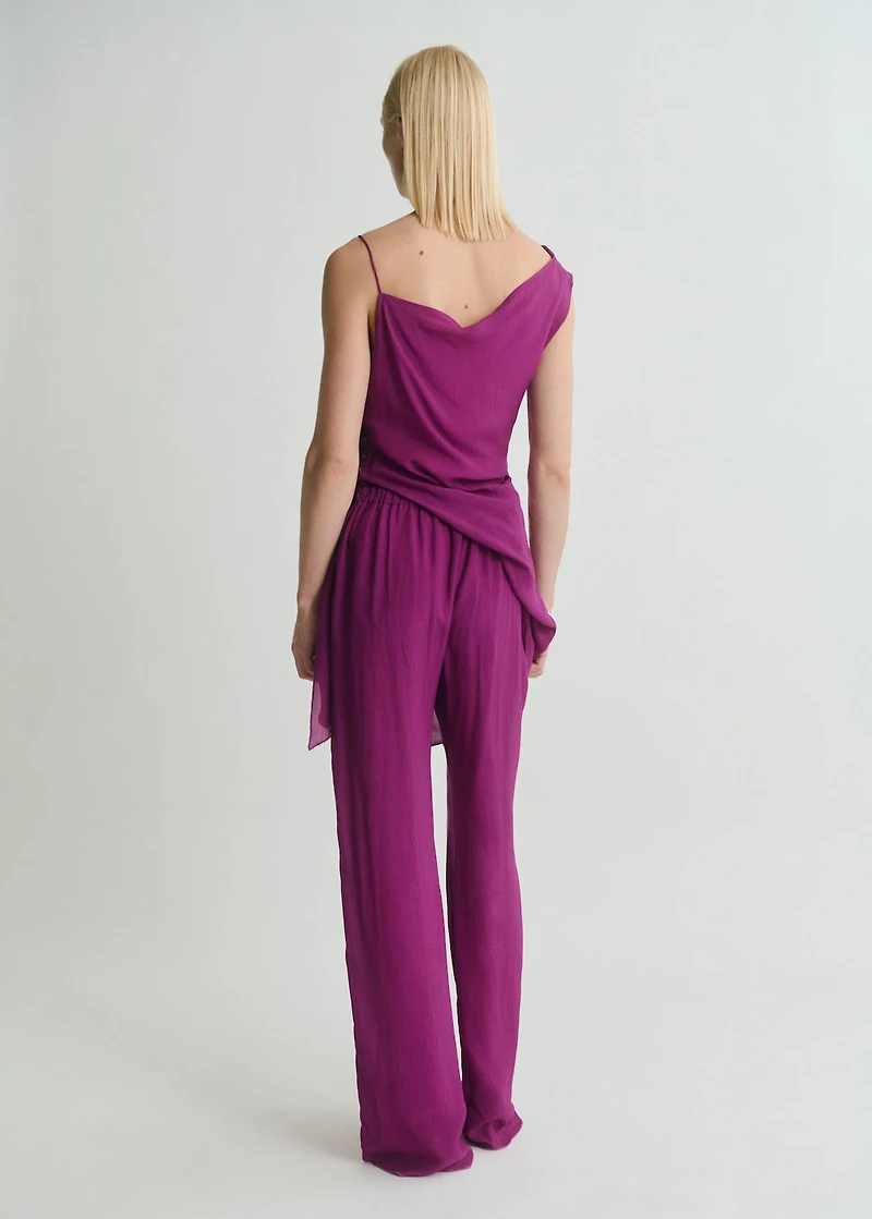 Flowy straight-fit pants