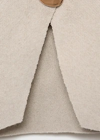 Fine-knit jacket with jewel buttons