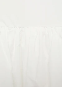 Combined dress with puffed hem