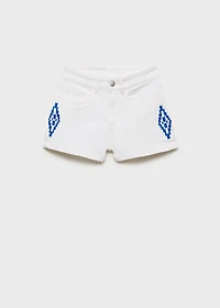 Shorts with embroidered detail