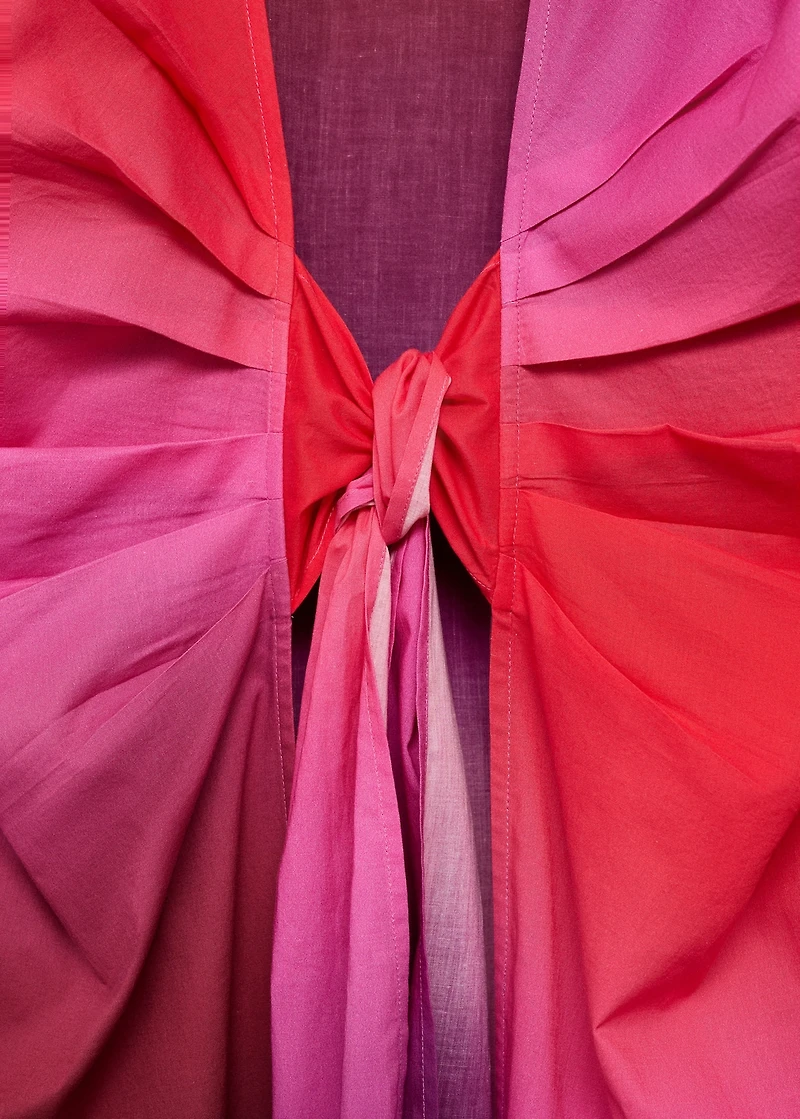 Tie-dye cotton dress