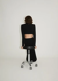 Dress with side slits and metallic detail