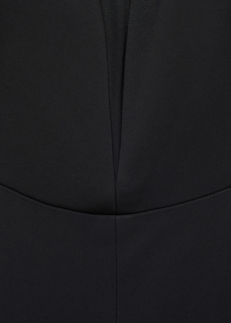 Structured sweetheart neckline jumpsuit