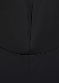 Structured sweetheart neckline jumpsuit