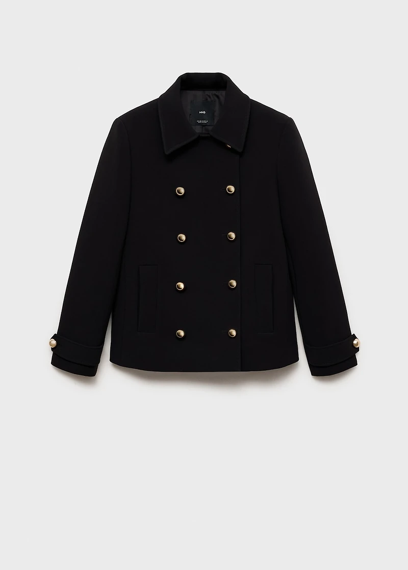 Double-breasted jacket with lapels