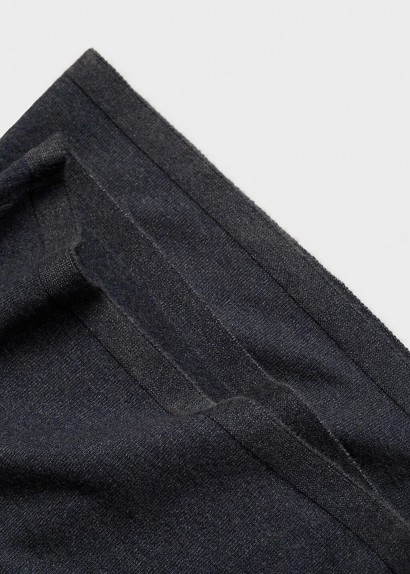 Wide leg knitted maternity pants