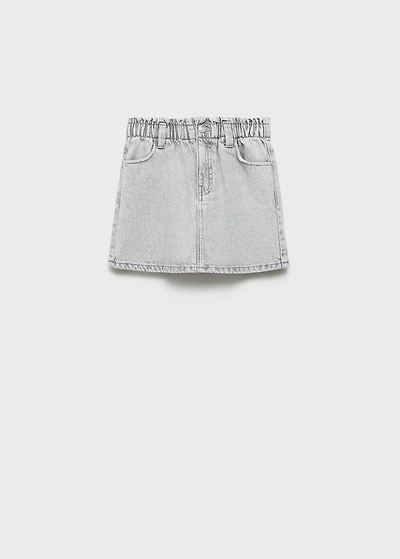 Short denim skirt