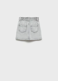 Short denim skirt