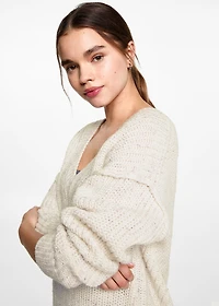 Oversized V-neck sweater