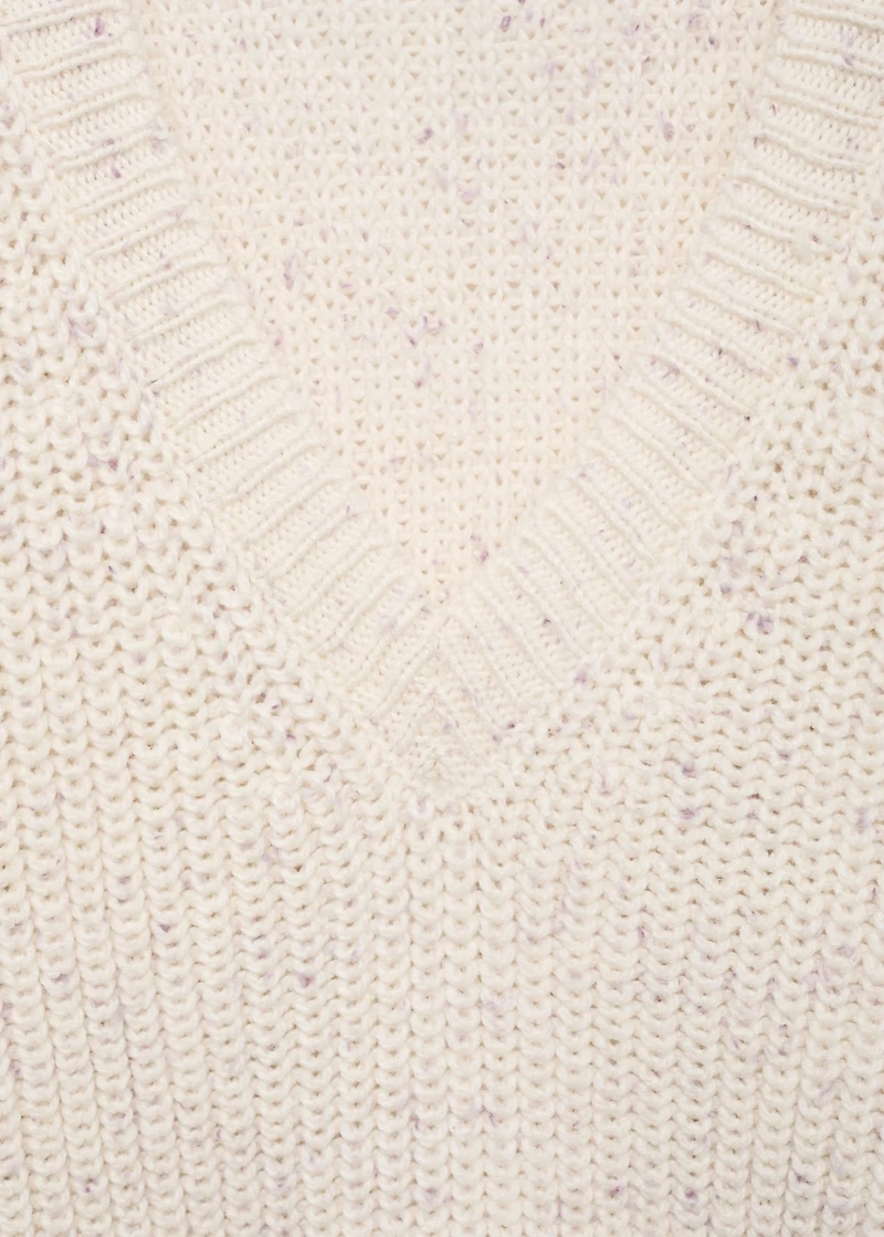 Oversized V-neck sweater