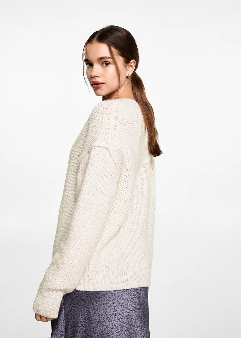 Oversized V-neck sweater