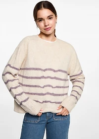 Oversized striped sweater