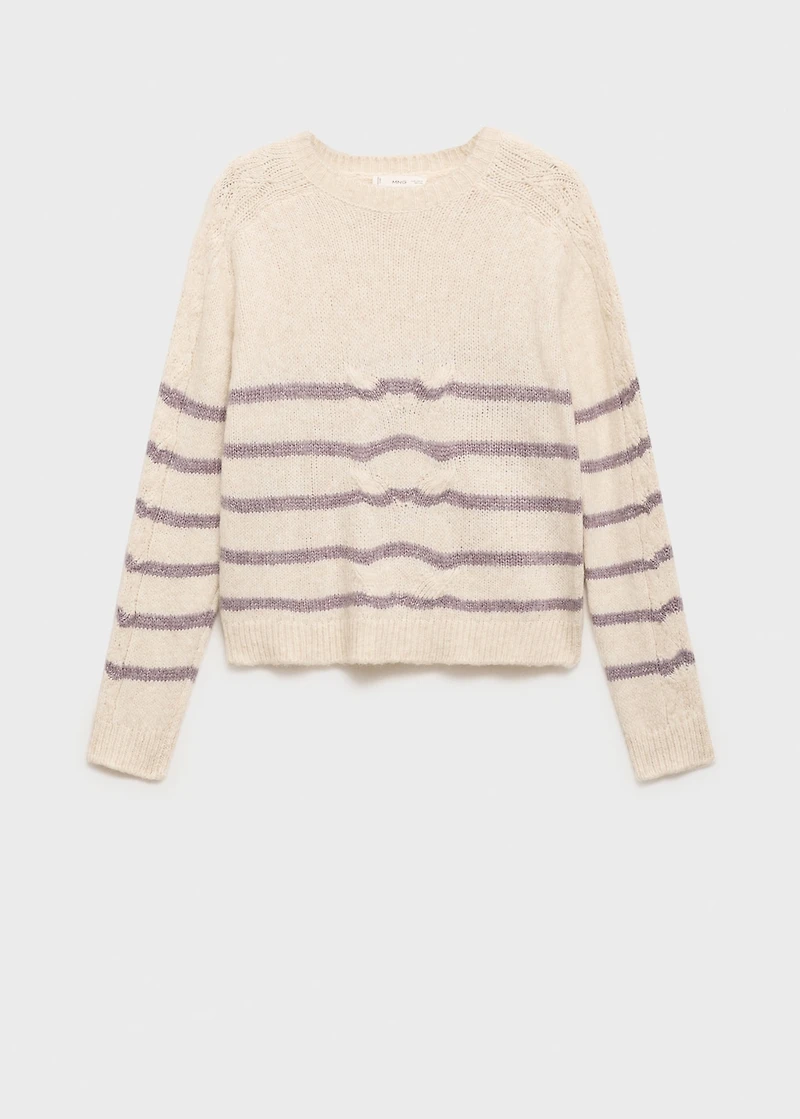 Oversized striped sweater