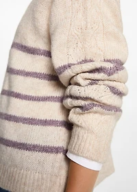 Oversized striped sweater