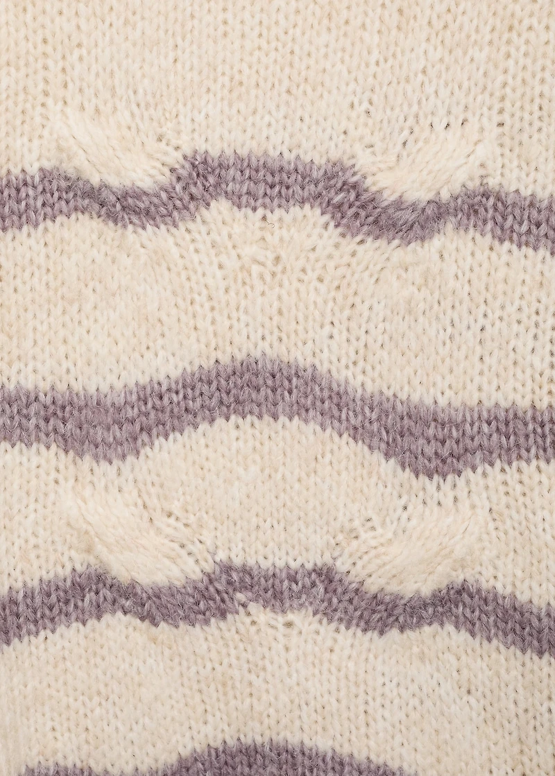 Oversized striped sweater