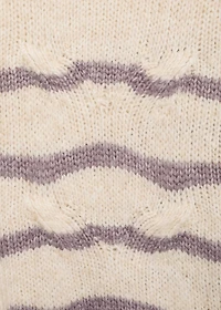 Oversized striped sweater