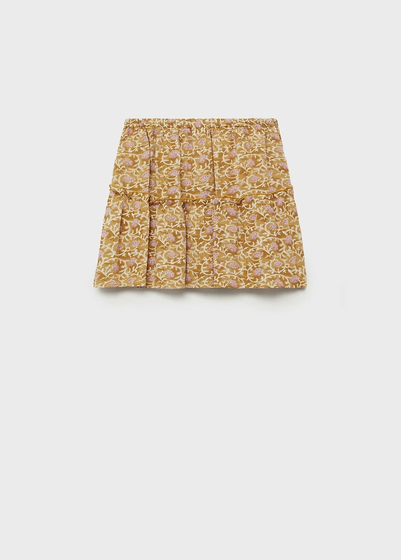 Short flared skirt