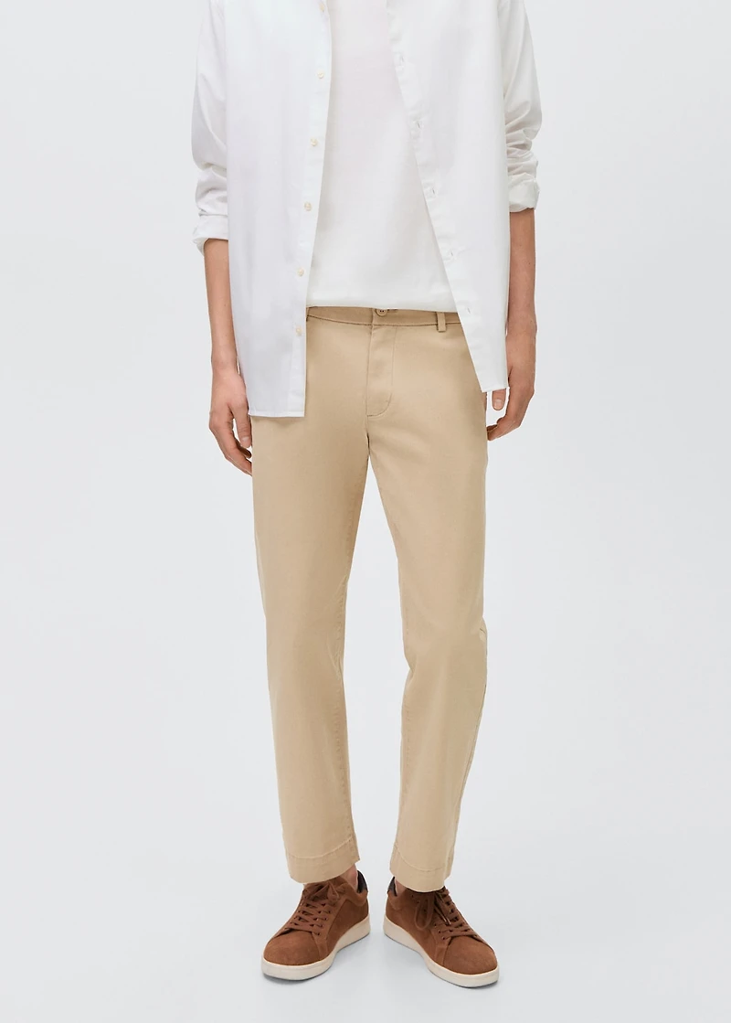 Straight-fit chino pants