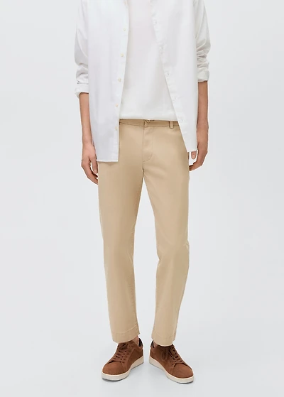 Straight-fit chino pants