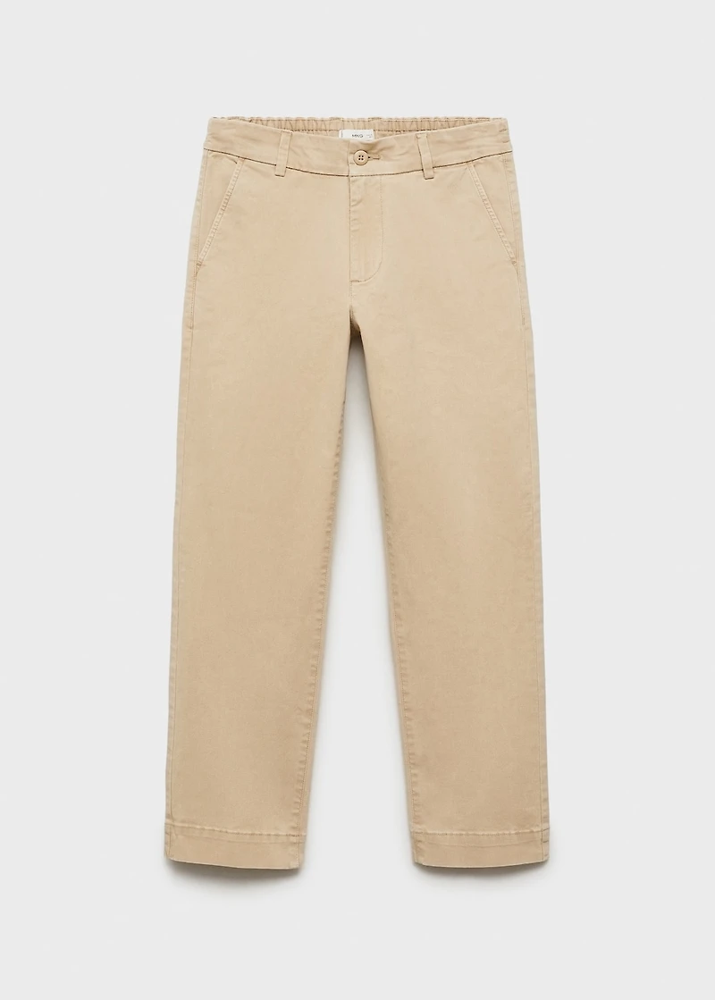 Straight-fit chino pants